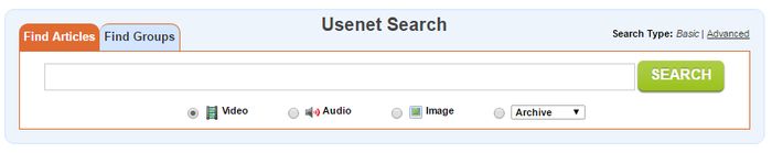 Easynews Usenet Search